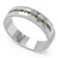 Men's Center Channel Milgrain 6mm Band