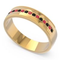 Men's Center Channel Milgrain 6mm Band