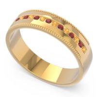 Men's Center Channel Milgrain 6mm Band