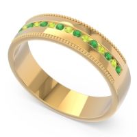 Men's Center Channel Milgrain 6mm Band