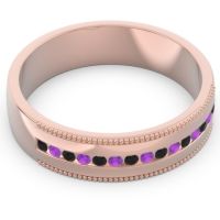 Men's Center Channel Milgrain 6mm Band