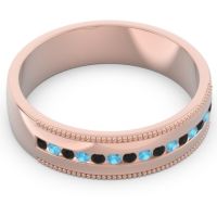 Men's Center Channel Milgrain 6mm Band