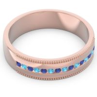Men's Center Channel Milgrain 6mm Band