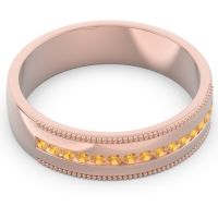 Men's Center Channel Milgrain 6mm Band