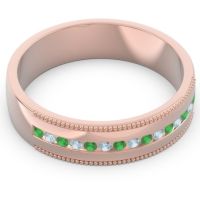Men's Center Channel Milgrain 6mm Band