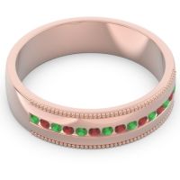 Men's Center Channel Milgrain 6mm Band