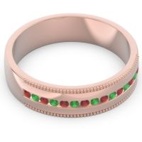 Men's Center Channel Milgrain 6mm Band