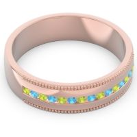 Men's Center Channel Milgrain 6mm Band