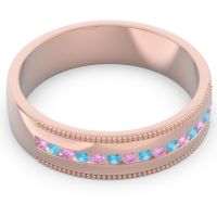 Men's Center Channel Milgrain 6mm Band