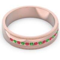Men's Center Channel Milgrain 6mm Band
