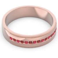 Men's Center Channel Milgrain 6mm Band