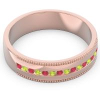 Men's Center Channel Milgrain 6mm Band
