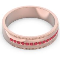 Men's Center Channel Milgrain 6mm Band