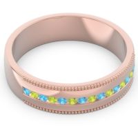 Men's Center Channel Milgrain 6mm Band