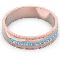 Men's Center Channel Milgrain 6mm Band