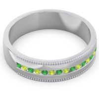 Men's Center Channel Milgrain 6mm Band