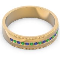 Men's Center Channel Milgrain 6mm Band