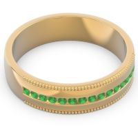 Men's Center Channel Milgrain 6mm Band