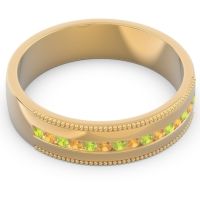 Men's Center Channel Milgrain 6mm Band