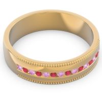 Men's Center Channel Milgrain 6mm Band