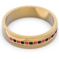 Men's Center Channel Milgrain 6mm Band