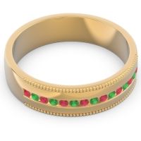 Men's Center Channel Milgrain 6mm Band