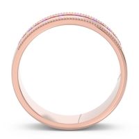 Men's Center Channel Milgrain 6mm Band