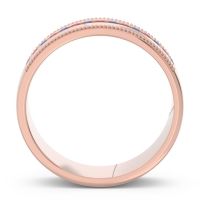 Men's Center Channel Milgrain 6mm Band