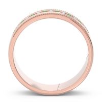Men's Center Channel Milgrain 6mm Band