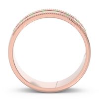 Men's Center Channel Milgrain 6mm Band