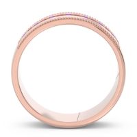 Men's Center Channel Milgrain 6mm Band