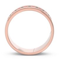 Men's Center Channel Milgrain 6mm Band