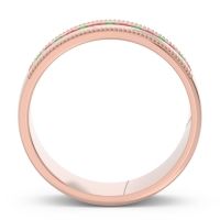 Men's Center Channel Milgrain 6mm Band