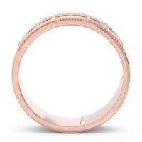 Men's Center Channel Milgrain 6mm Band