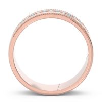 Men's Center Channel Milgrain 6mm Band