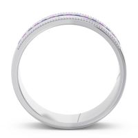 Men's Center Channel Milgrain 6mm Band