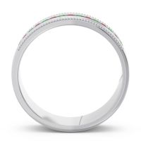 Men's Center Channel Milgrain 6mm Band