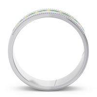 Men's Center Channel Milgrain 6mm Band