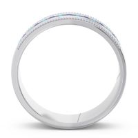 Men's Center Channel Milgrain 6mm Band