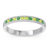 Half Eternity Milgrain Channel Set Tulita Band