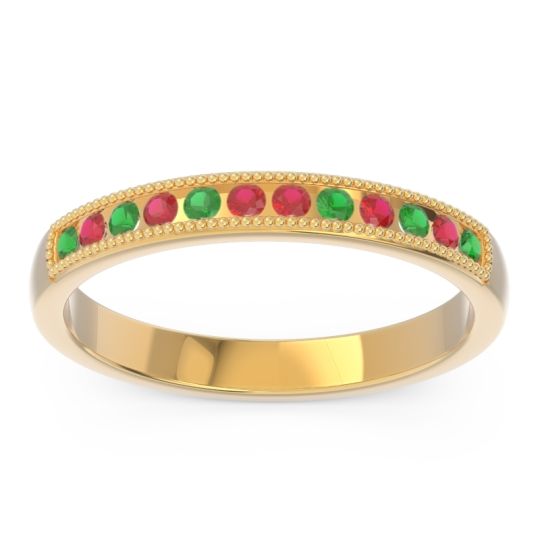 Half Eternity Milgrain Channel Set Tulita Band