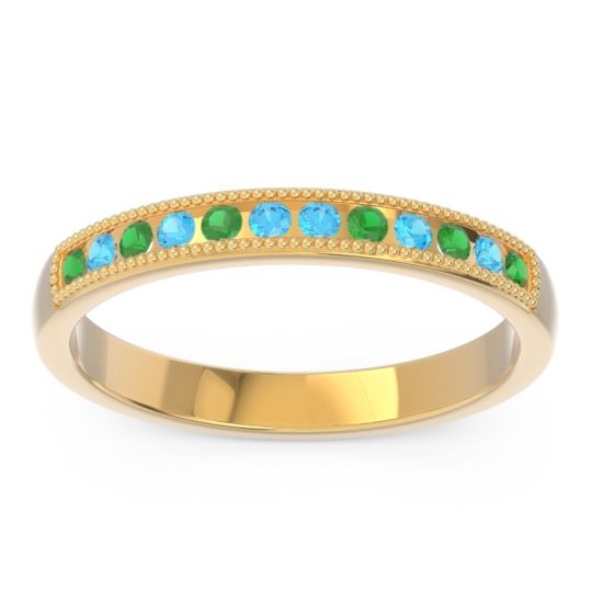Half Eternity Milgrain Channel Set Tulita Band