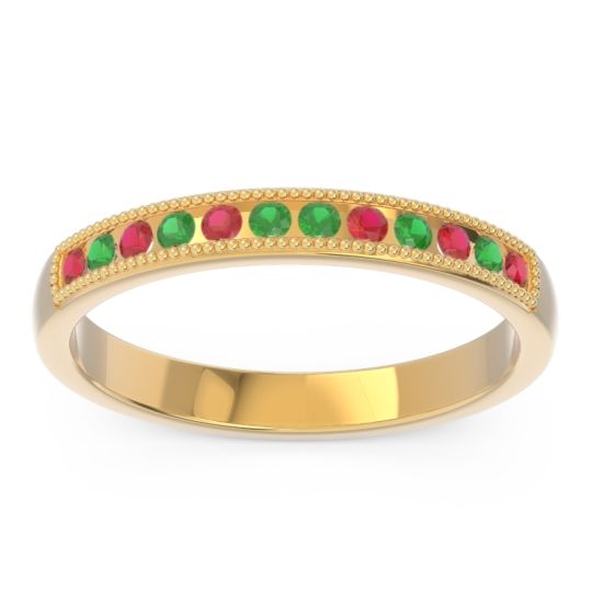 Half Eternity Milgrain Channel Set Tulita Band