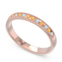 Half Eternity Milgrain Channel Set Tulita Band