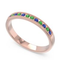 Half Eternity Milgrain Channel Set Tulita Band