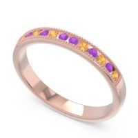 Half Eternity Milgrain Channel Set Tulita Band