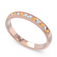 Half Eternity Milgrain Channel Set Tulita Band