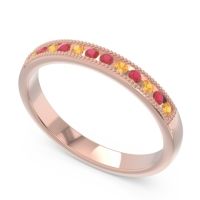Half Eternity Milgrain Channel Set Tulita Band