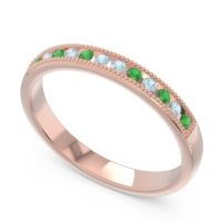 Half Eternity Milgrain Channel Set Tulita Band