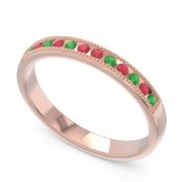 Half Eternity Milgrain Channel Set Tulita Band